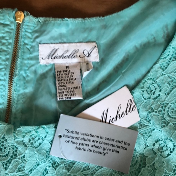 Mint Michelle A Dress (Great for Easter/ Spring) - Picture 3 of 3